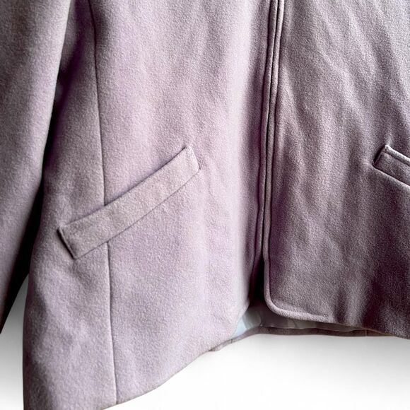 Vintage 100% wool lavender full-zip jacket by Graff - Picture 8 of 8